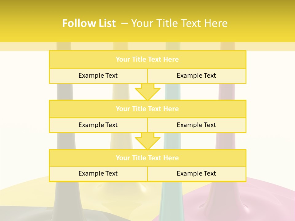 Image Threedimensional Splatter PowerPoint Template