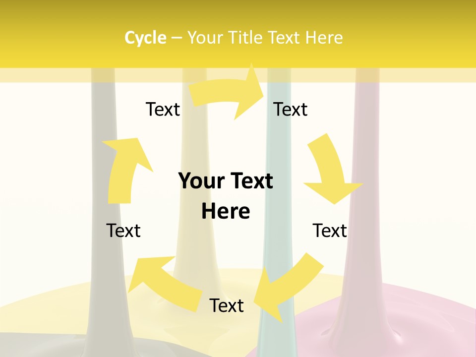 Image Threedimensional Splatter PowerPoint Template