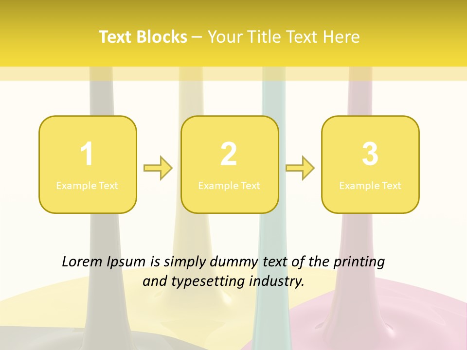 Image Threedimensional Splatter PowerPoint Template