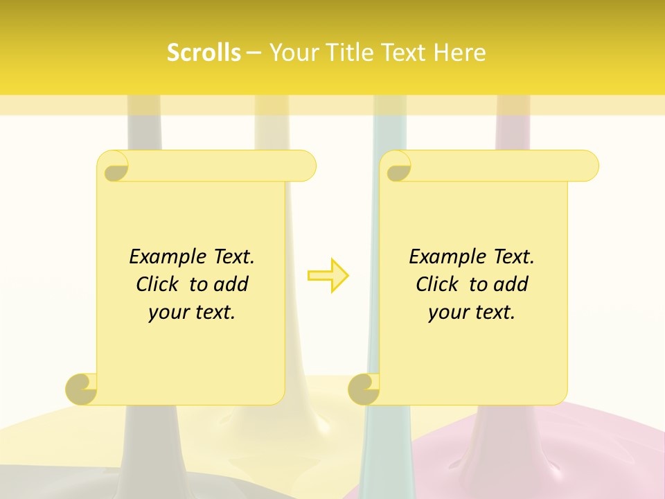 Image Threedimensional Splatter PowerPoint Template