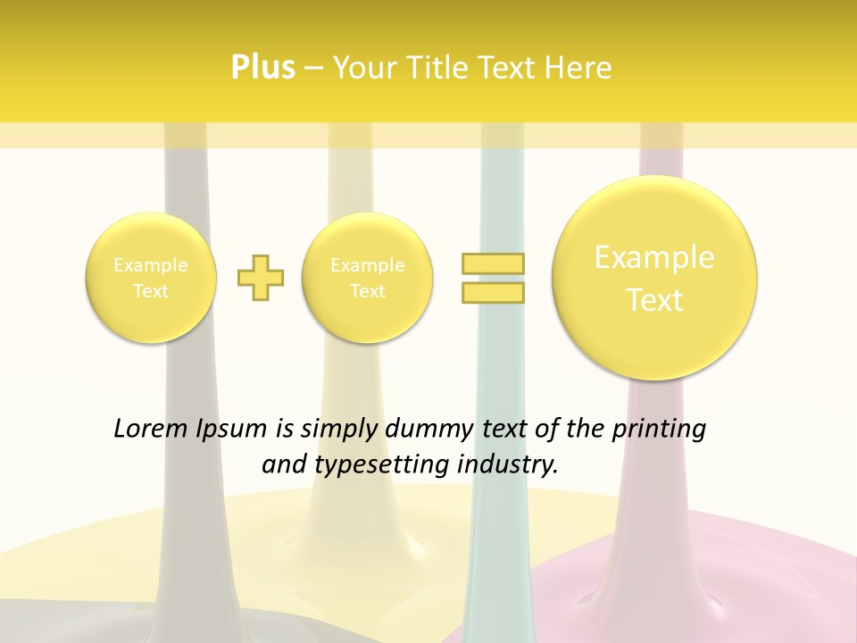 Image Threedimensional Splatter PowerPoint Template