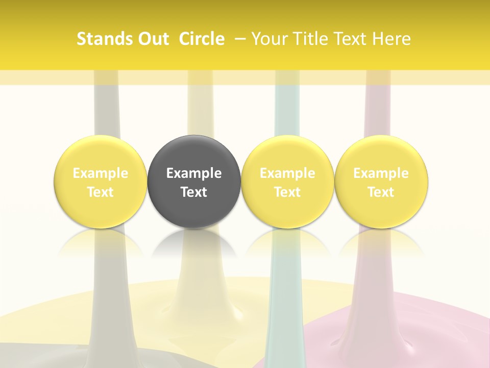 Image Threedimensional Splatter PowerPoint Template