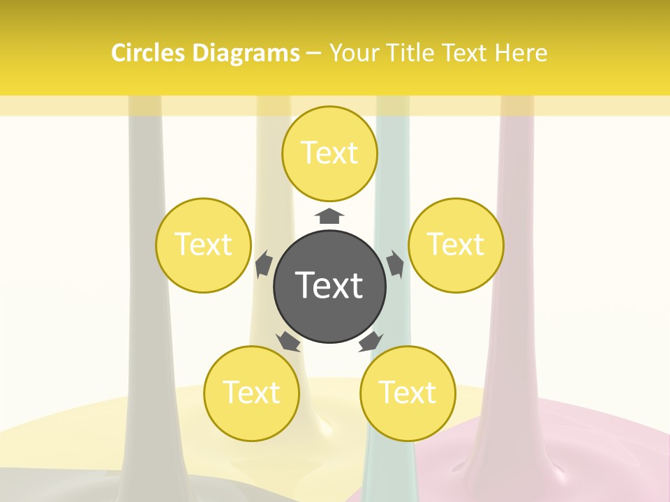 Image Threedimensional Splatter PowerPoint Template