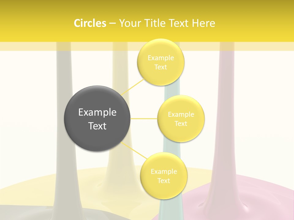 Image Threedimensional Splatter PowerPoint Template