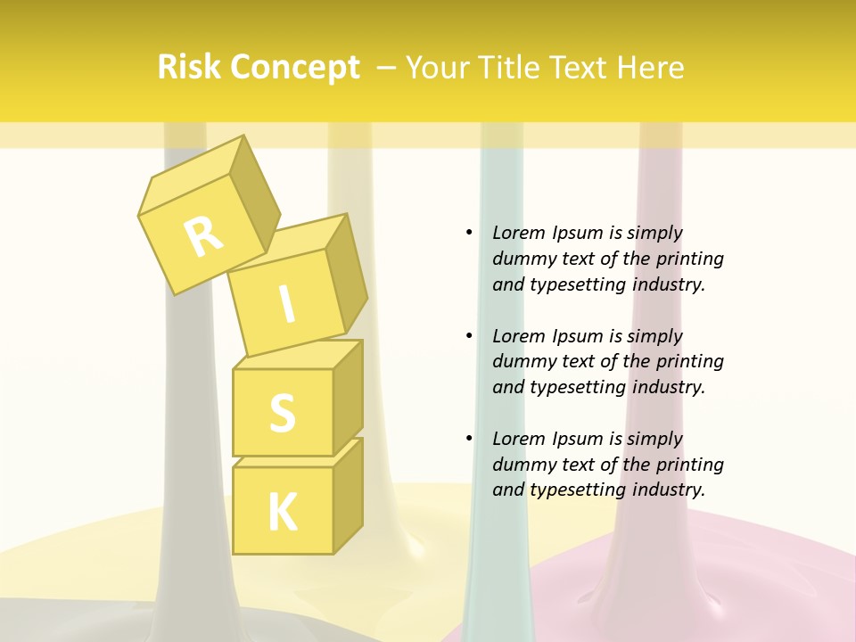 Image Threedimensional Splatter PowerPoint Template