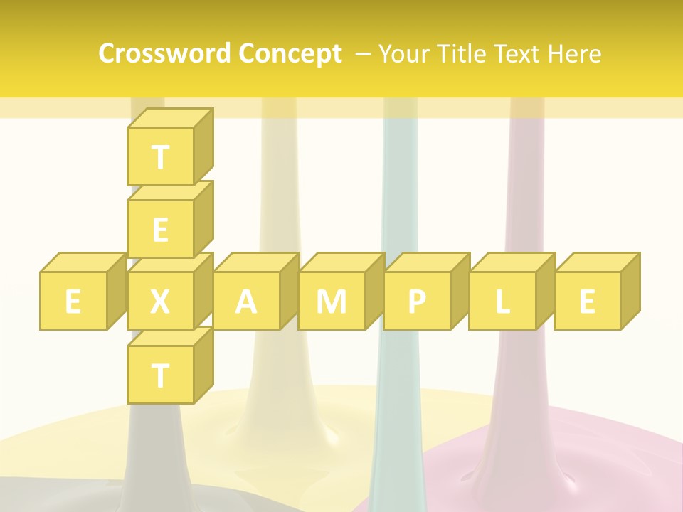 Image Threedimensional Splatter PowerPoint Template