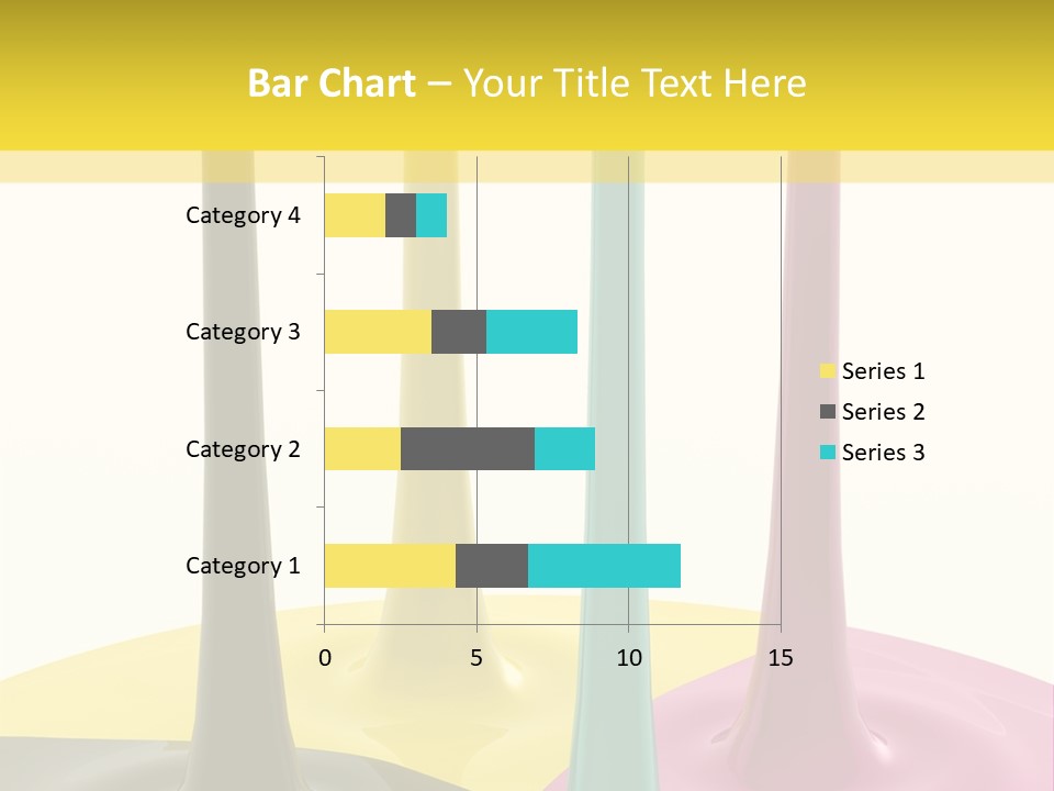 Image Threedimensional Splatter PowerPoint Template
