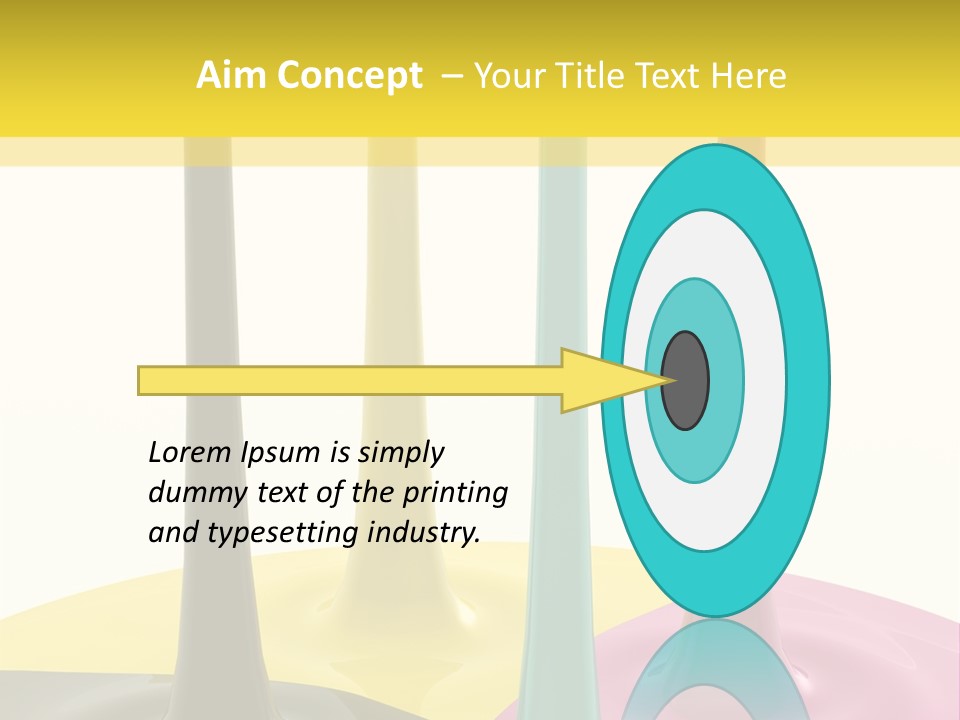 Image Threedimensional Splatter PowerPoint Template