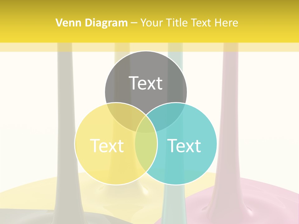 Image Threedimensional Splatter PowerPoint Template