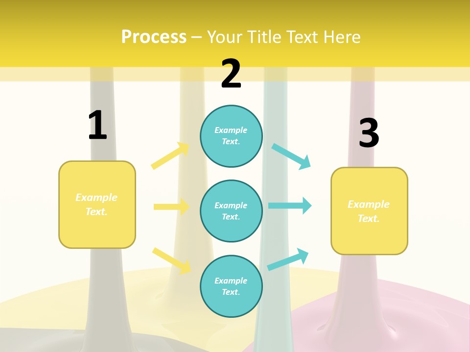 Image Threedimensional Splatter PowerPoint Template