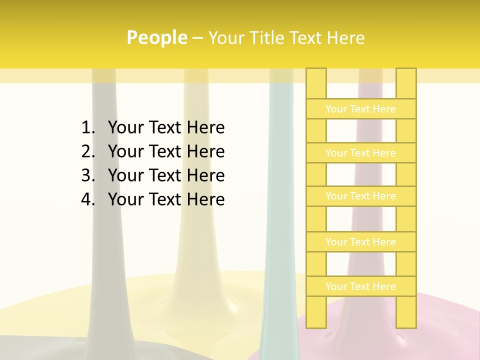 Image Threedimensional Splatter PowerPoint Template