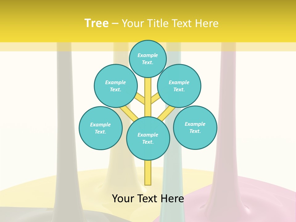 Image Threedimensional Splatter PowerPoint Template