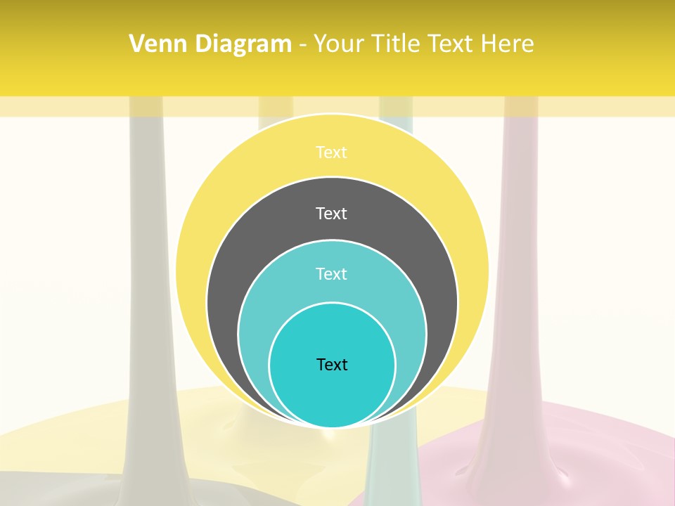 Image Threedimensional Splatter PowerPoint Template