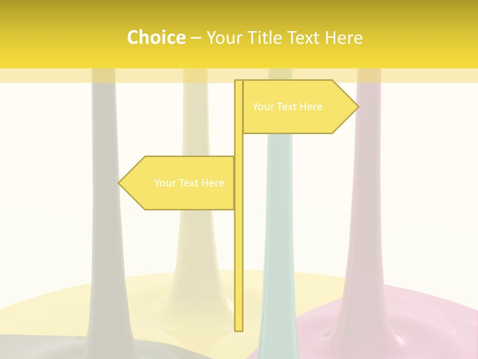 Image Threedimensional Splatter PowerPoint Template
