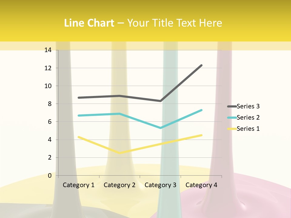 Image Threedimensional Splatter PowerPoint Template