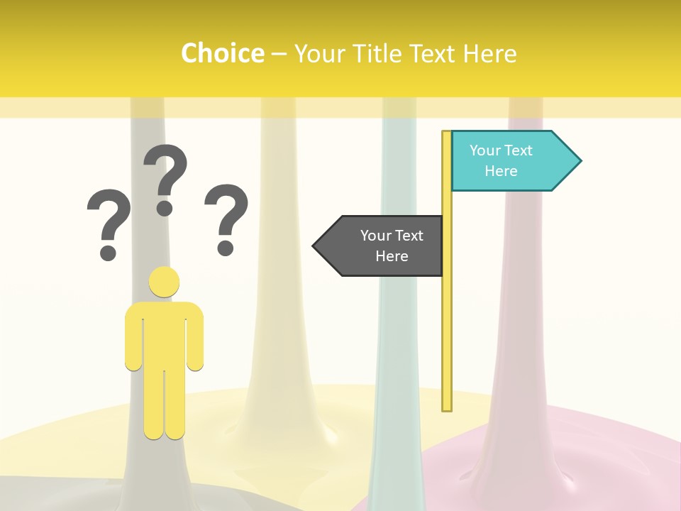 Image Threedimensional Splatter PowerPoint Template