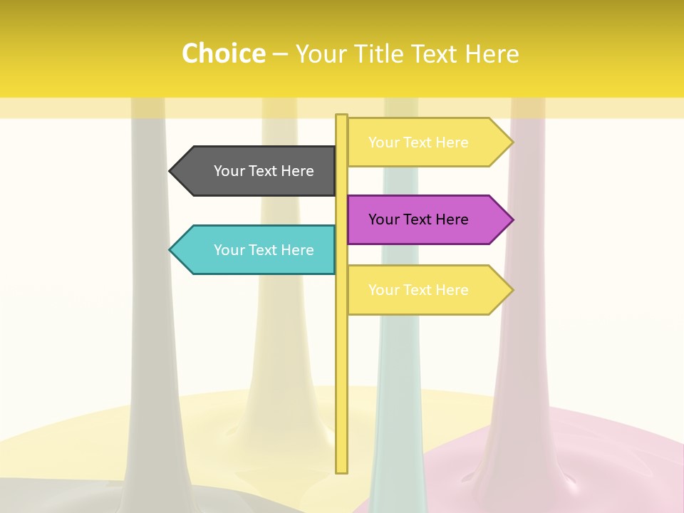 Image Threedimensional Splatter PowerPoint Template