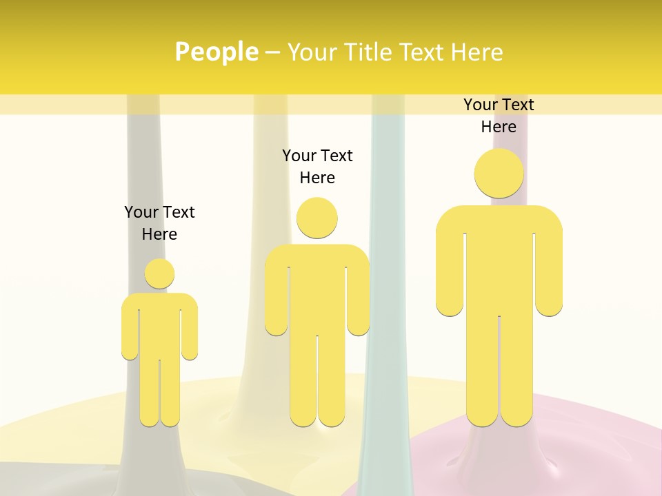 Image Threedimensional Splatter PowerPoint Template