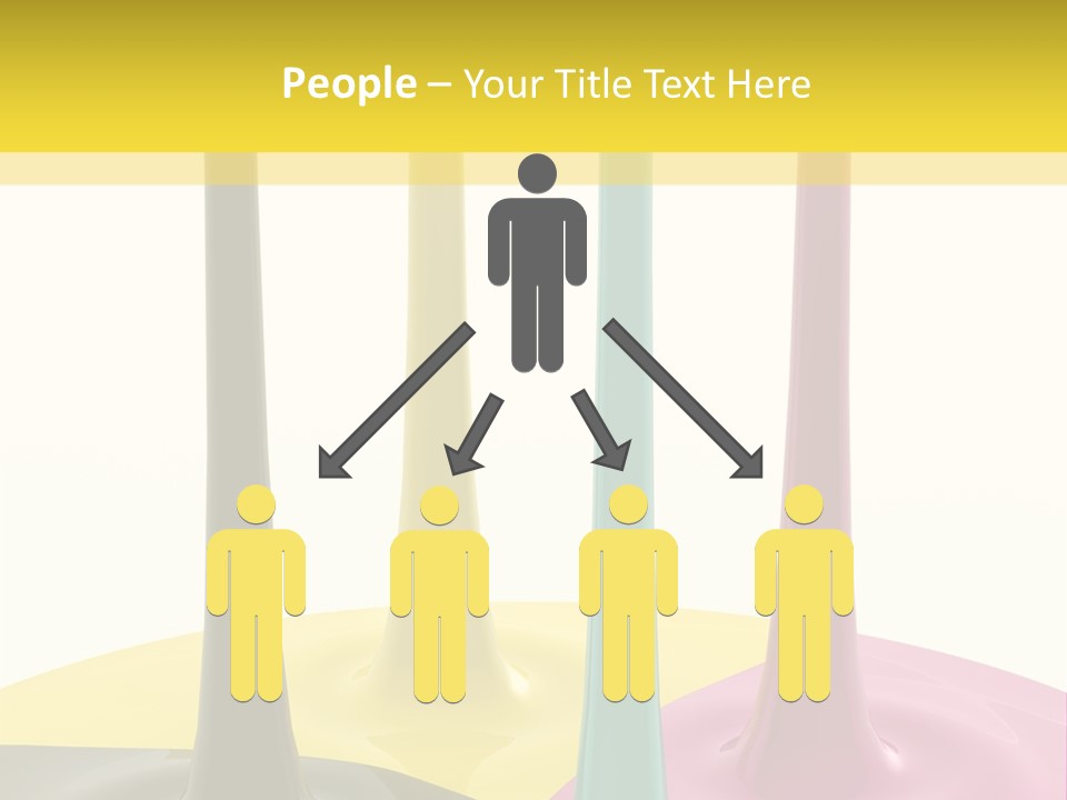 Image Threedimensional Splatter PowerPoint Template