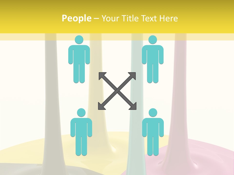 Image Threedimensional Splatter PowerPoint Template