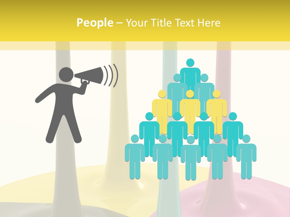 Image Threedimensional Splatter PowerPoint Template