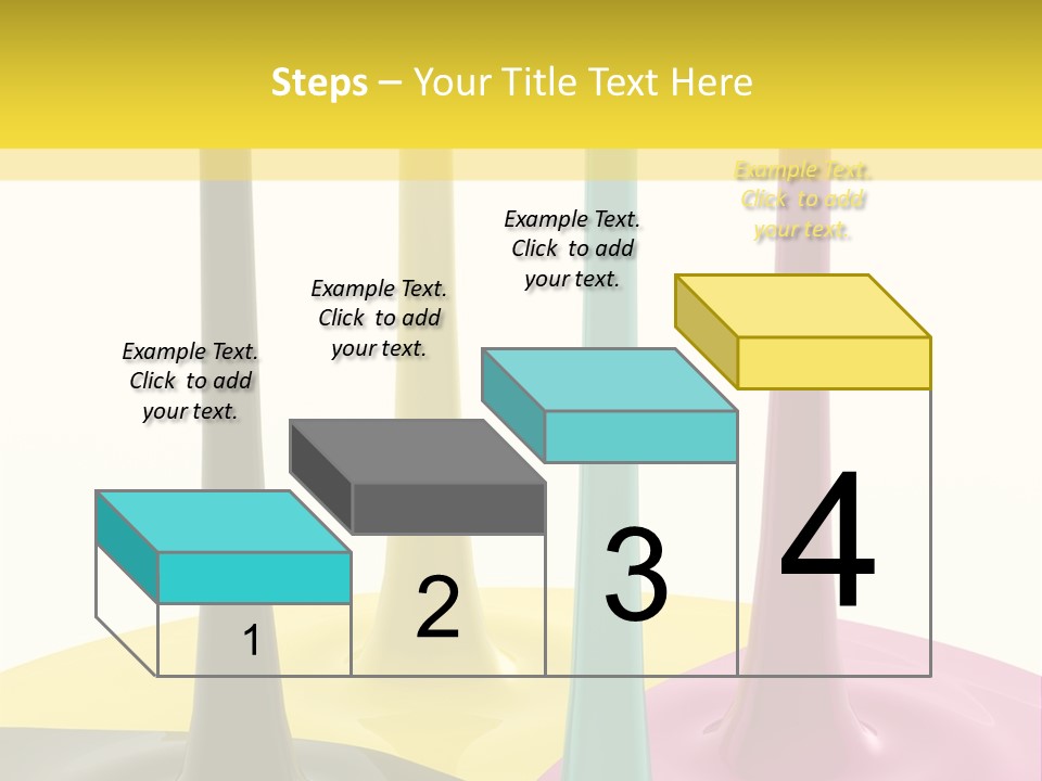 Image Threedimensional Splatter PowerPoint Template
