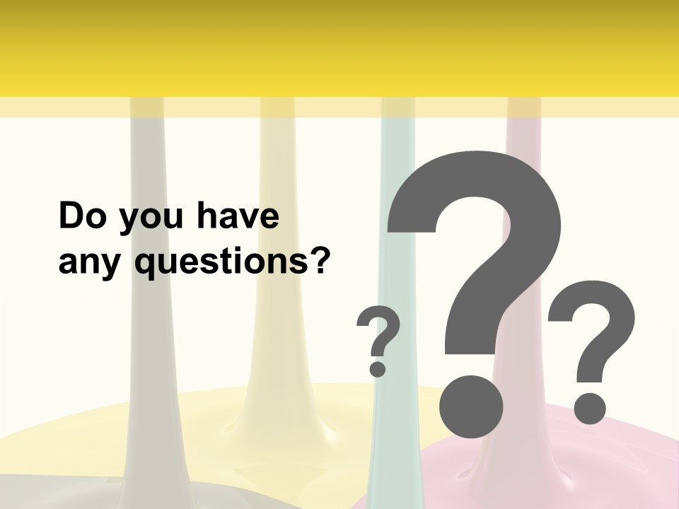 Image Threedimensional Splatter PowerPoint Template