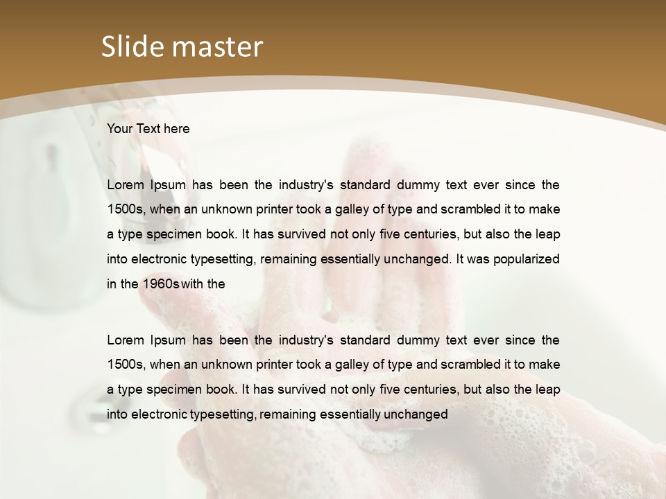 Foamy Cleanse Hygienic PowerPoint Template