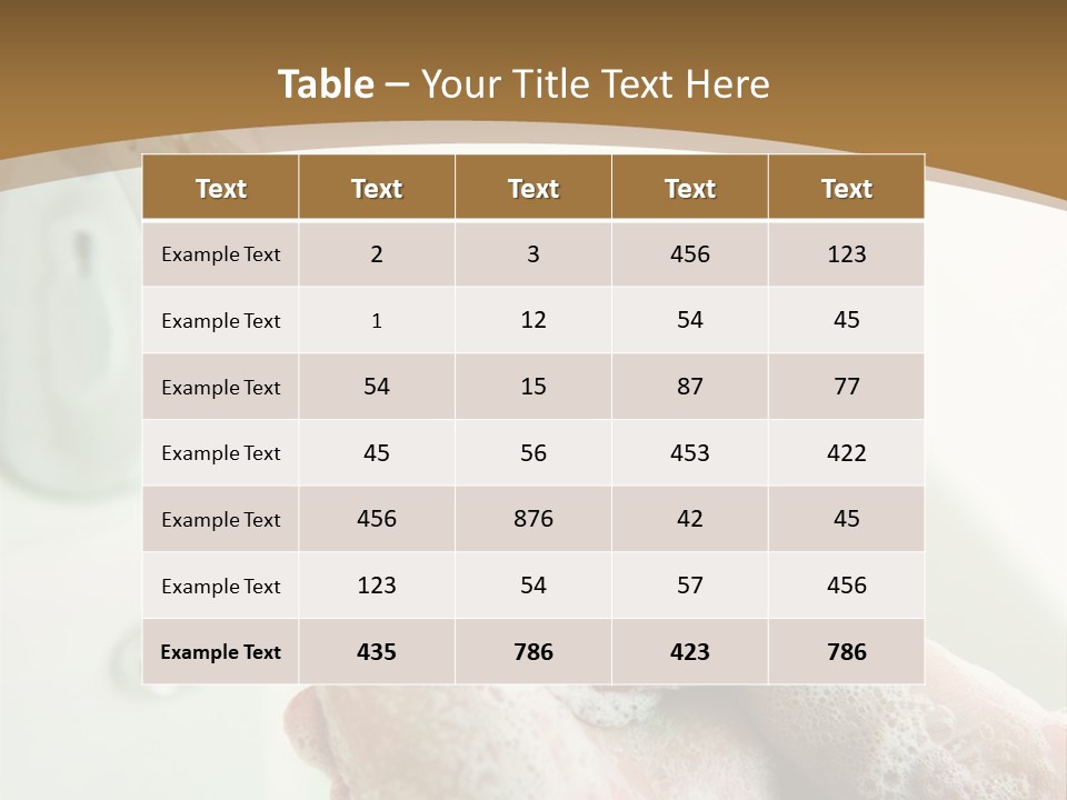 Foamy Cleanse Hygienic PowerPoint Template