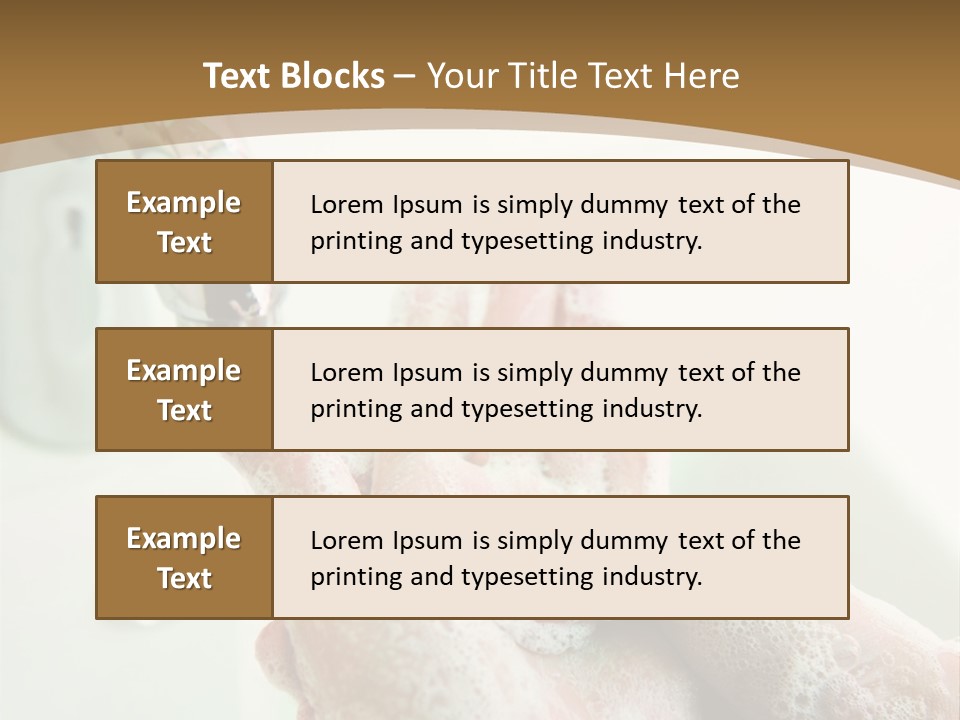 Foamy Cleanse Hygienic PowerPoint Template