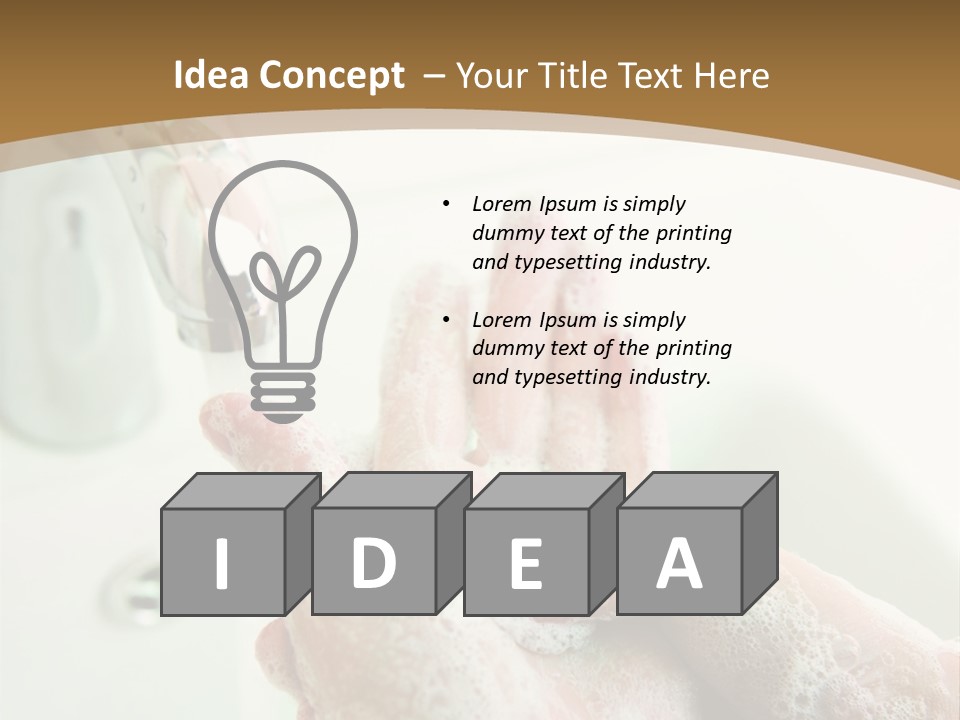 Foamy Cleanse Hygienic PowerPoint Template
