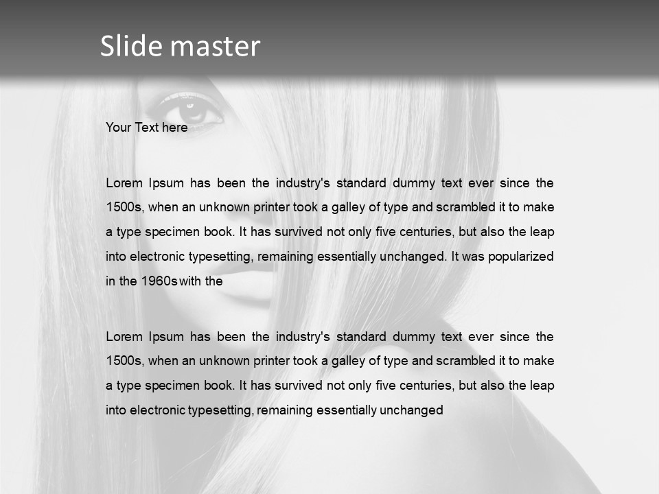 Caucasian Cute Fashion PowerPoint Template