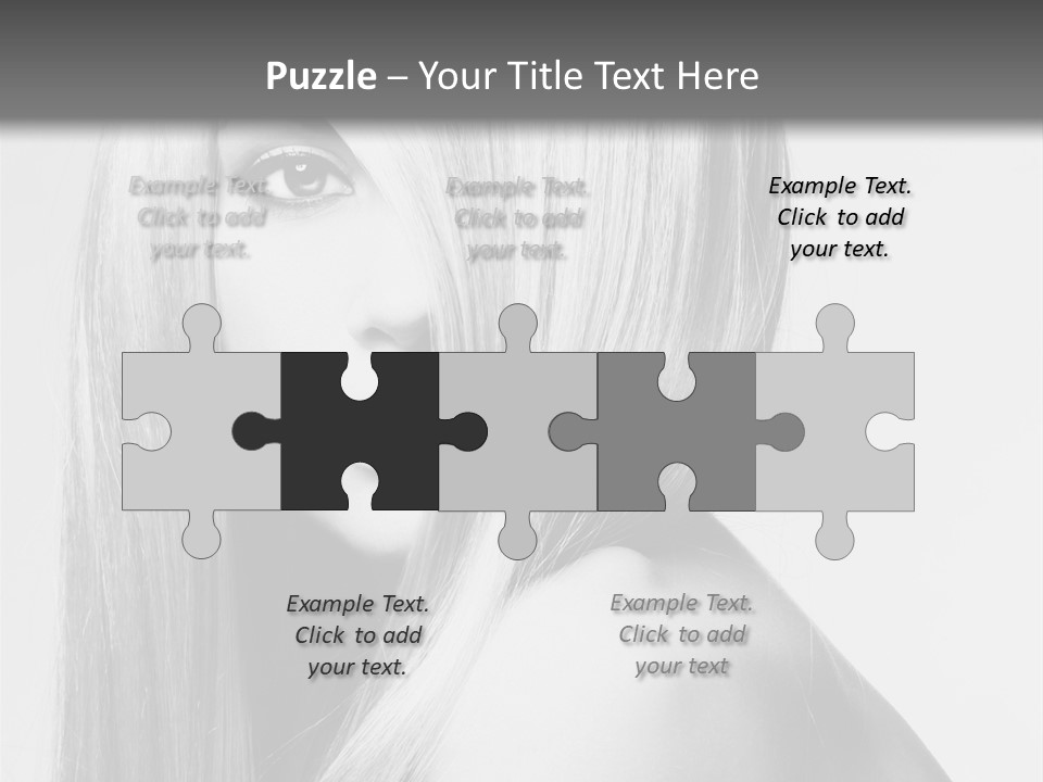 Caucasian Cute Fashion PowerPoint Template