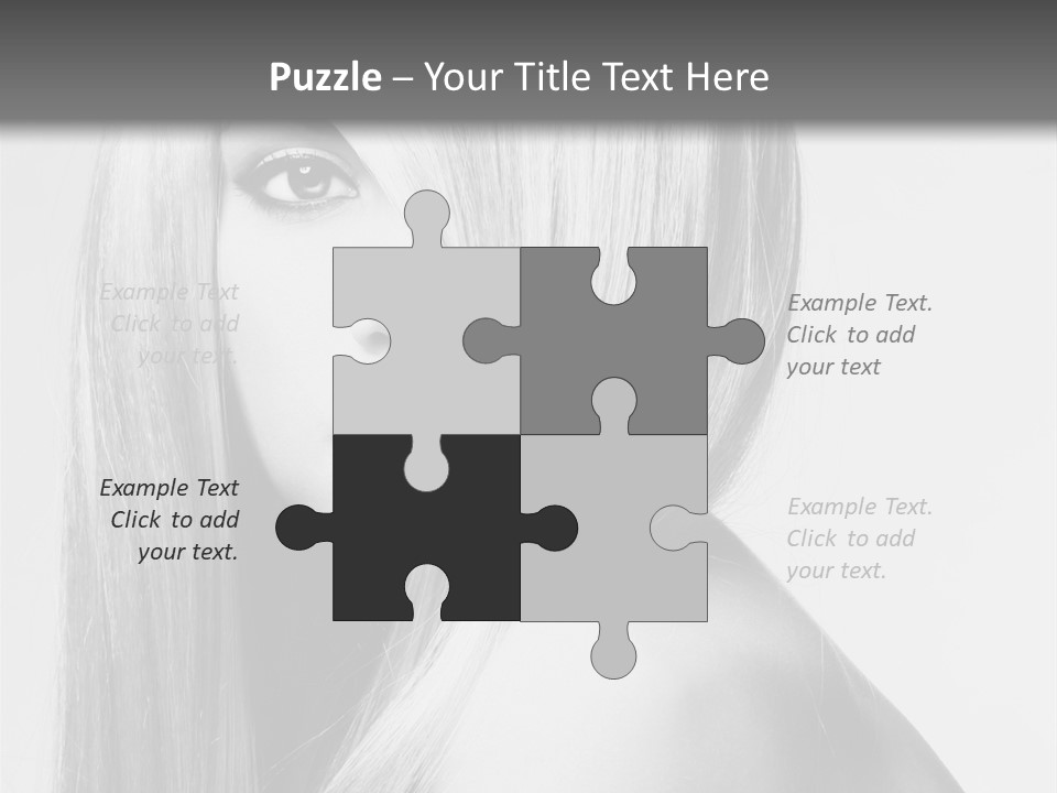 Caucasian Cute Fashion PowerPoint Template