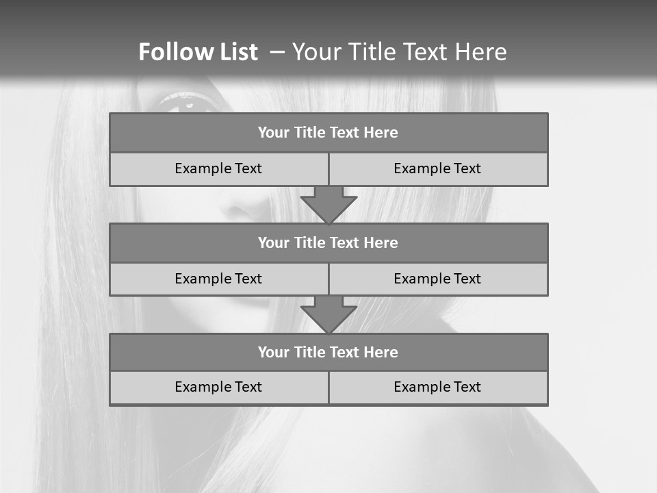 Caucasian Cute Fashion PowerPoint Template