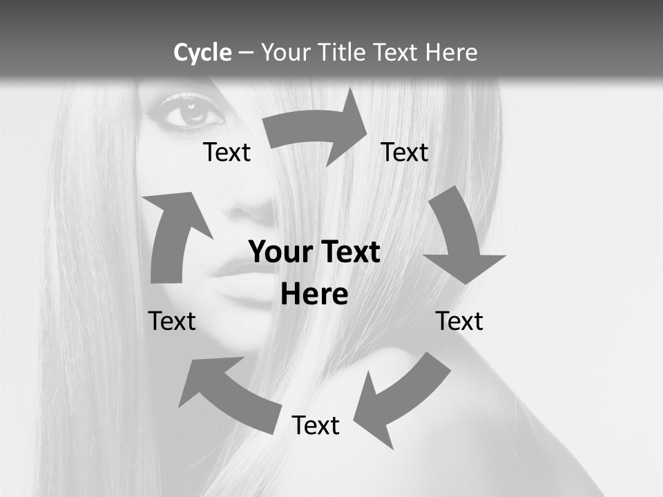 Caucasian Cute Fashion PowerPoint Template