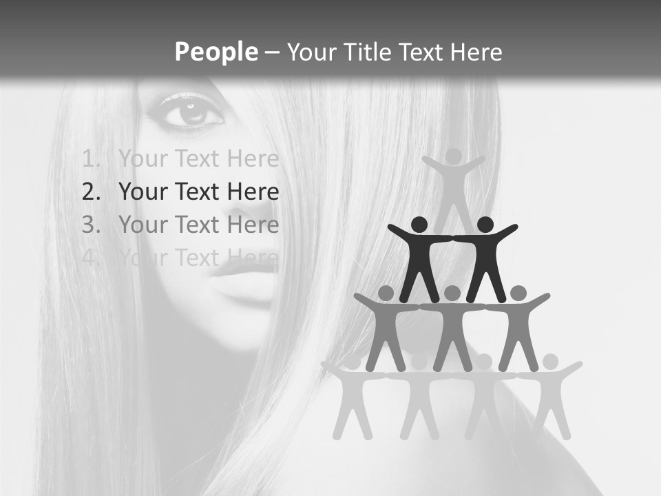 Caucasian Cute Fashion PowerPoint Template