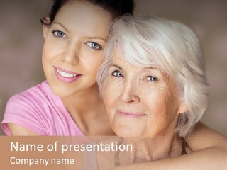 Healthy Best Ager Caring PowerPoint Template