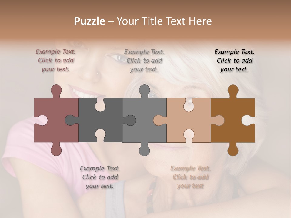 Healthy Best Ager Caring PowerPoint Template