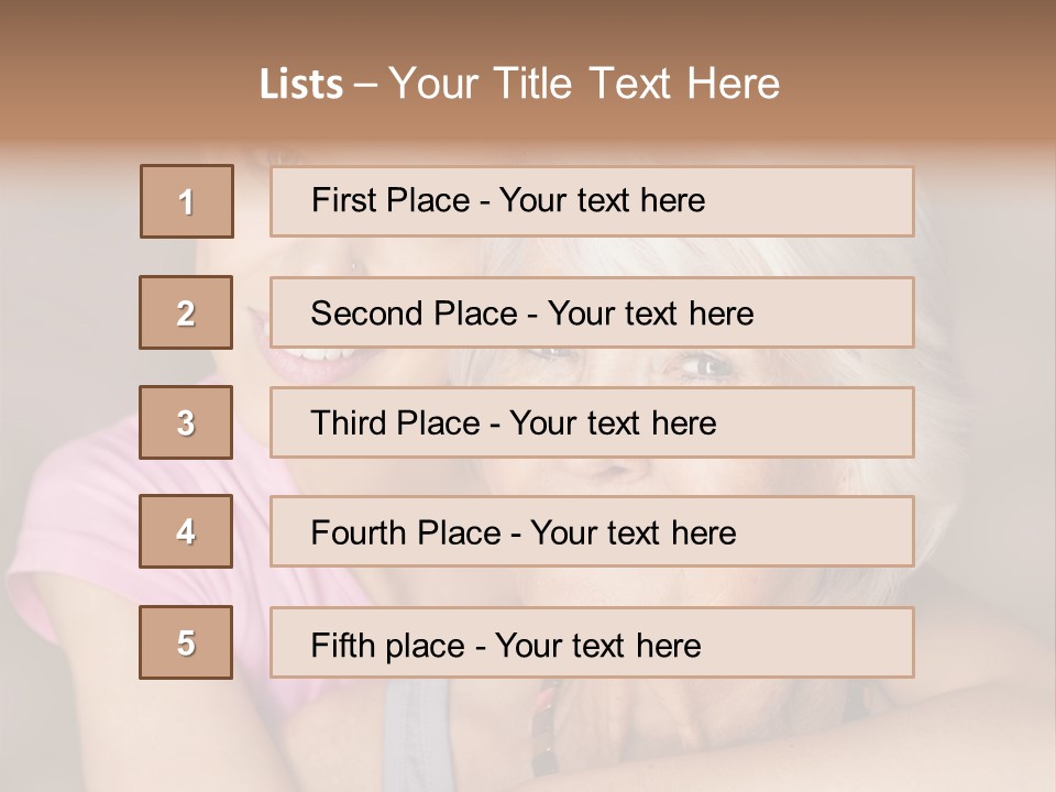 Healthy Best Ager Caring PowerPoint Template