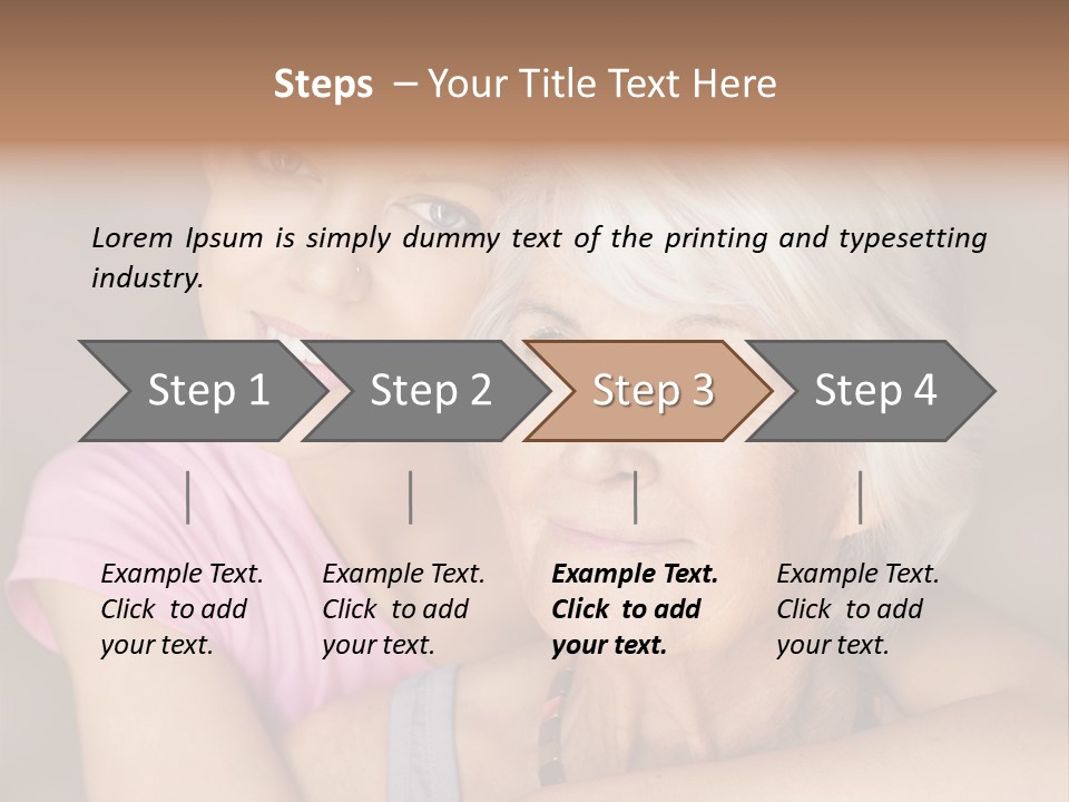 Healthy Best Ager Caring PowerPoint Template