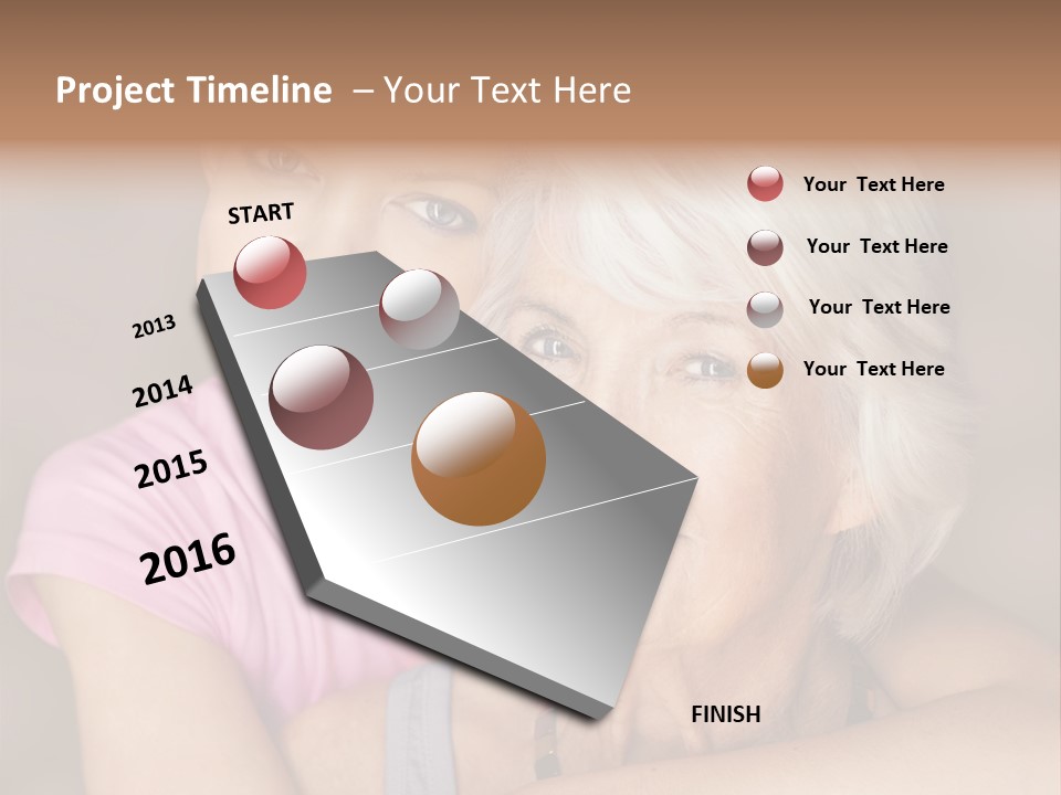 Healthy Best Ager Caring PowerPoint Template