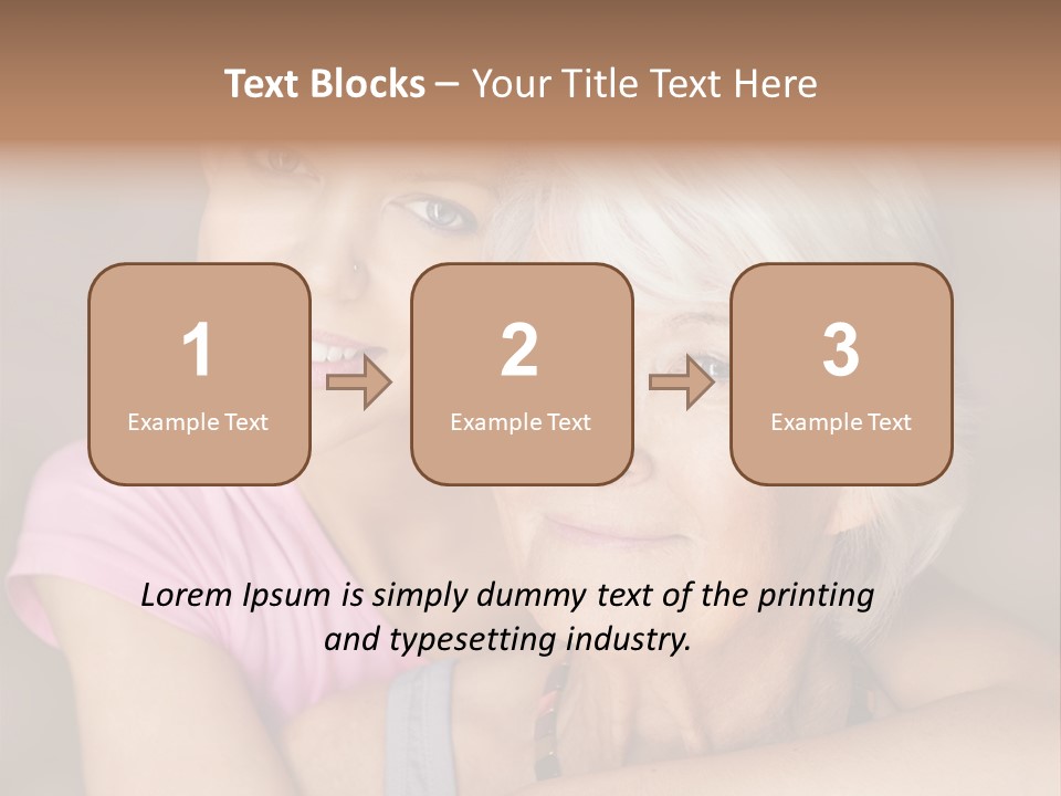 Healthy Best Ager Caring PowerPoint Template