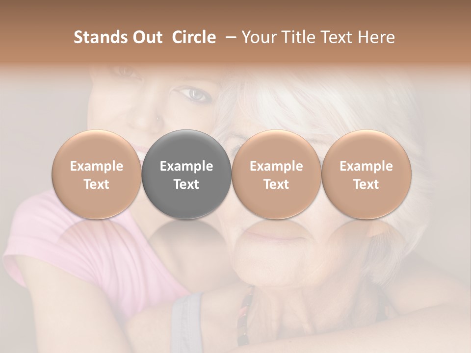 Healthy Best Ager Caring PowerPoint Template