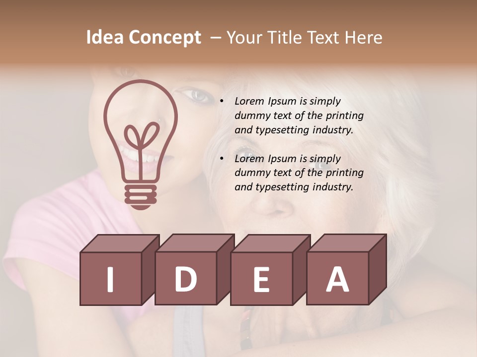 Healthy Best Ager Caring PowerPoint Template