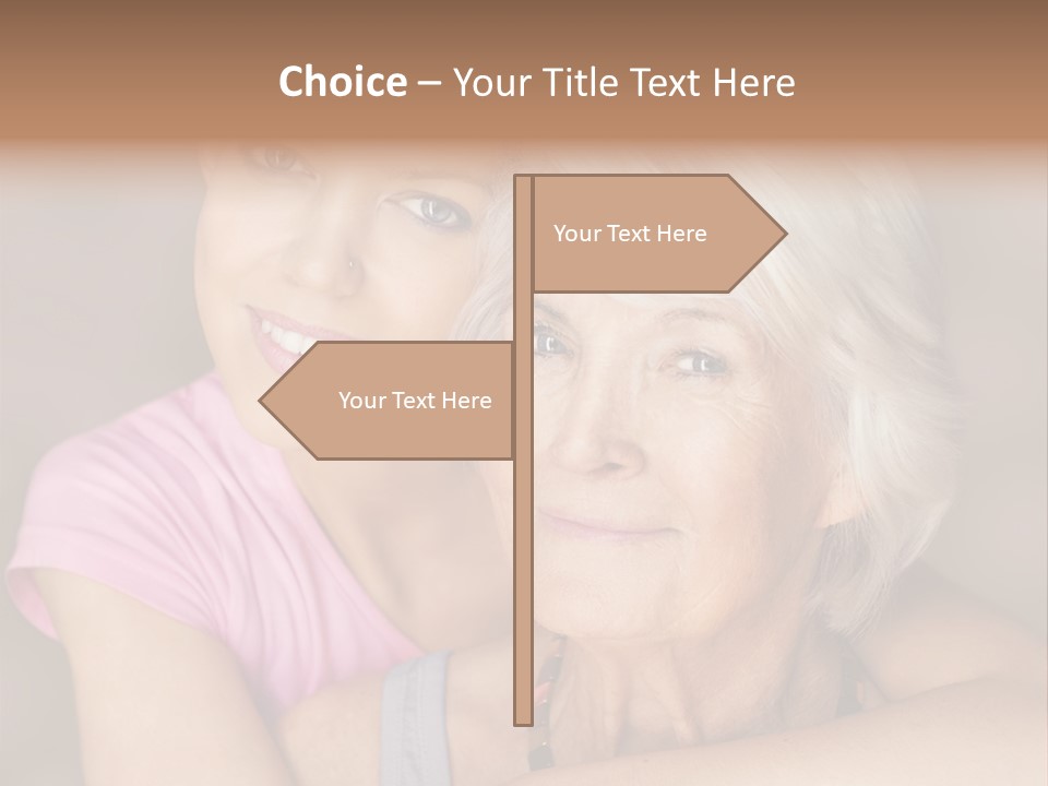 Healthy Best Ager Caring PowerPoint Template