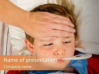 Winter Hospital Bedroom PowerPoint Template