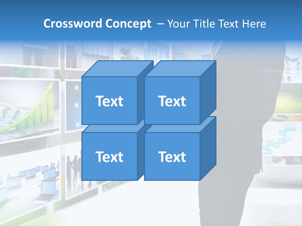 Broadcasting Flat Search PowerPoint Template