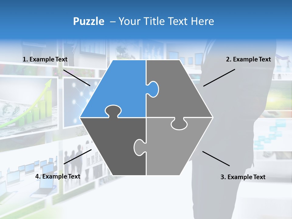 Broadcasting Flat Search PowerPoint Template