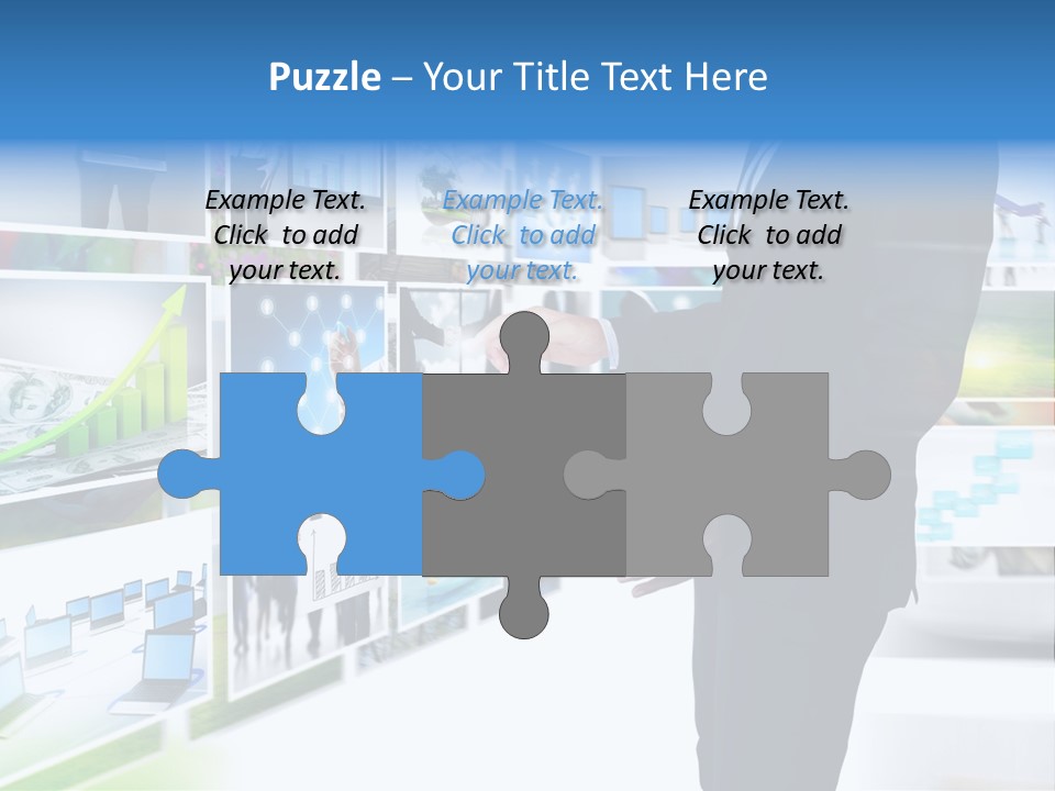 Broadcasting Flat Search PowerPoint Template